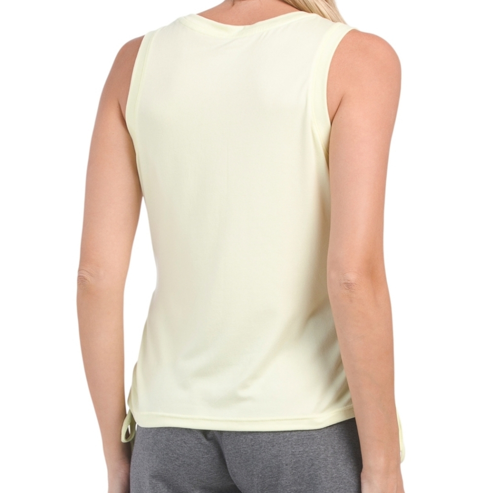 RAE DUNN Felicity Pretty Tough Ruched Side Tie Tank Size L - Picture 4 of 4